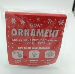 Goat Ornament Prank NWT